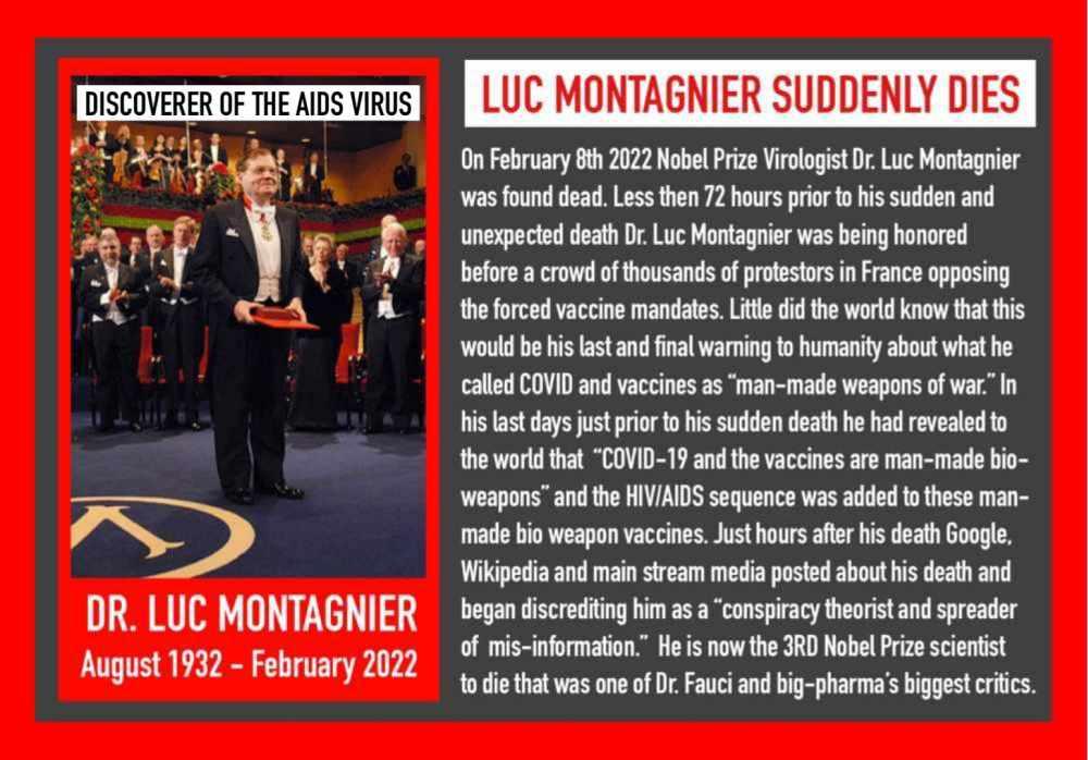 Dr. Luc Montagnier Dies