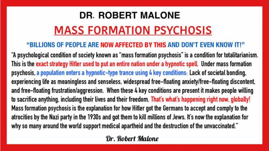 Malone- mass Psychosis definition