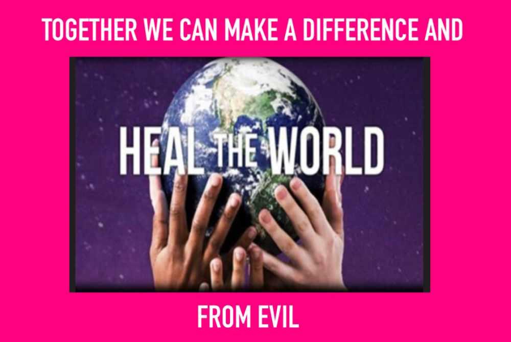 Together we could heal the world Together we could heal the world